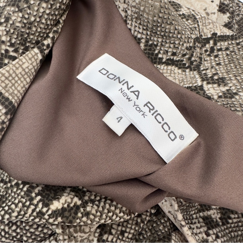 Donna Ricco Snake Print Dress - Picture 3 of 6